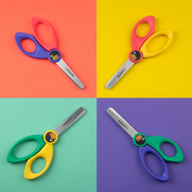 KORES BIRDY Kids' Scissors, 12.5 cm, Rounded Tips, Assorted Colours