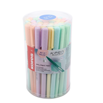 Lodīšu pildspalvas KORES K0R-M Pastel zilas, ergonomiskas, 50 gab.