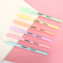 50 pcs. KORES KOR-M Pastel 1.0 mm Triangular Ballpoint Pens, Blue Ink, Assorted Pastel Rubberized Barrels