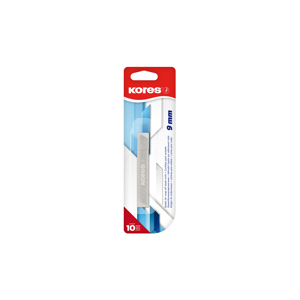 KORES 9 mm Utility Cutter refills, 10 pcs