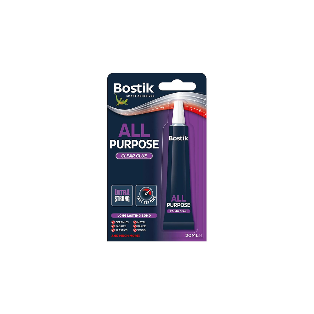 BOSTIK ALL PURPOSE CLEAR universālā līme 20ml