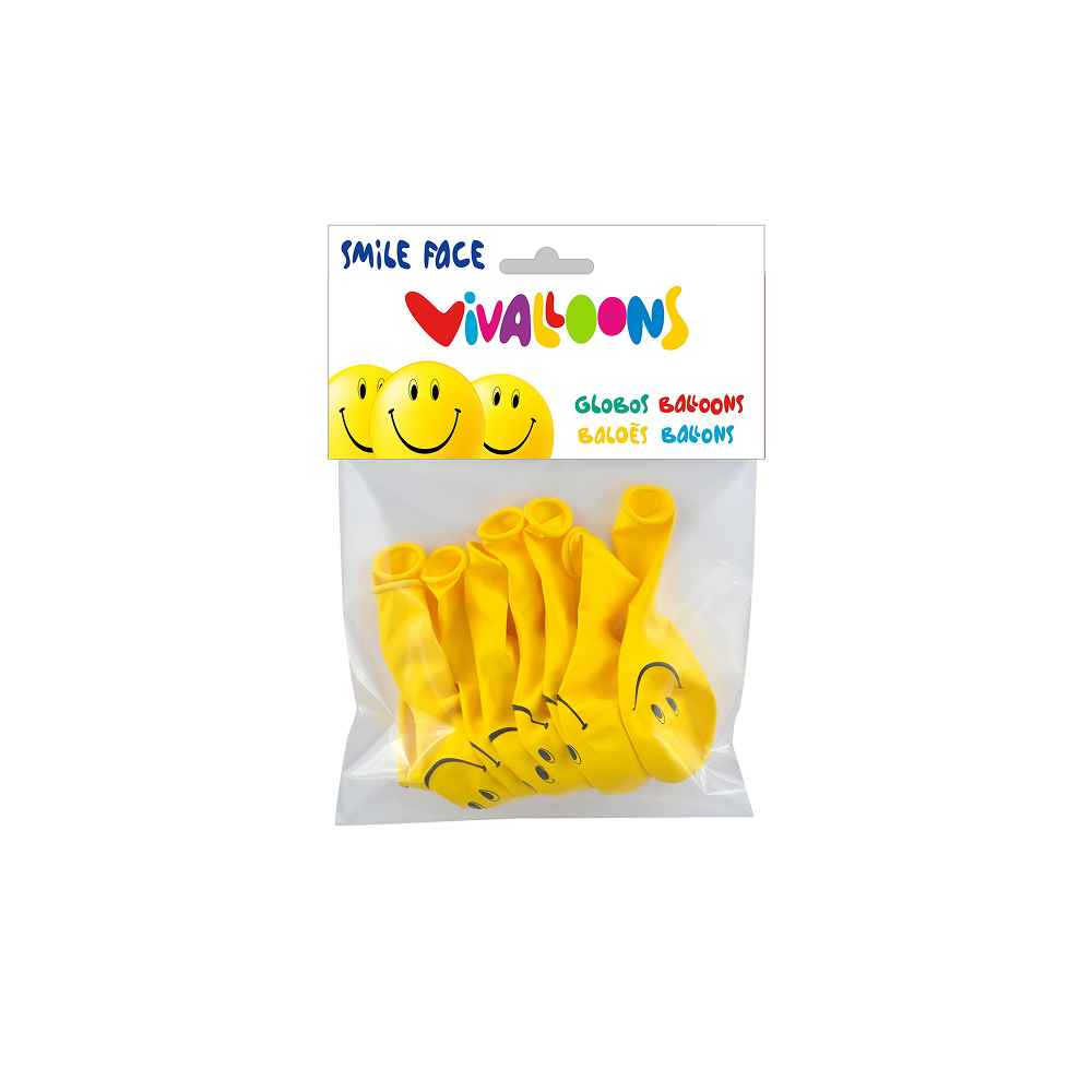 Vivaloons baloni Happy Face 8 gab