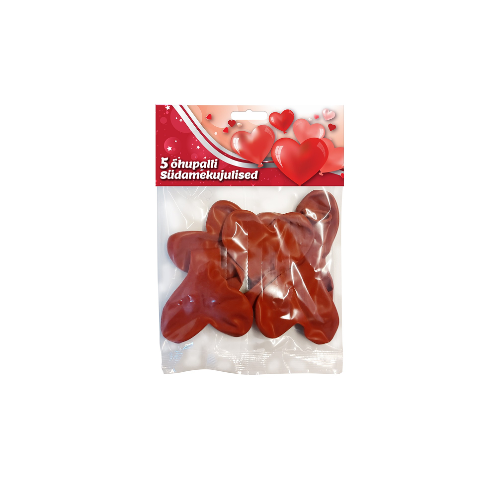 Balloons Hearts, 5 pcs.