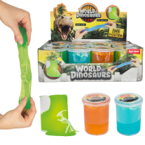 World of Dinosaurs ar skeletu, slaims