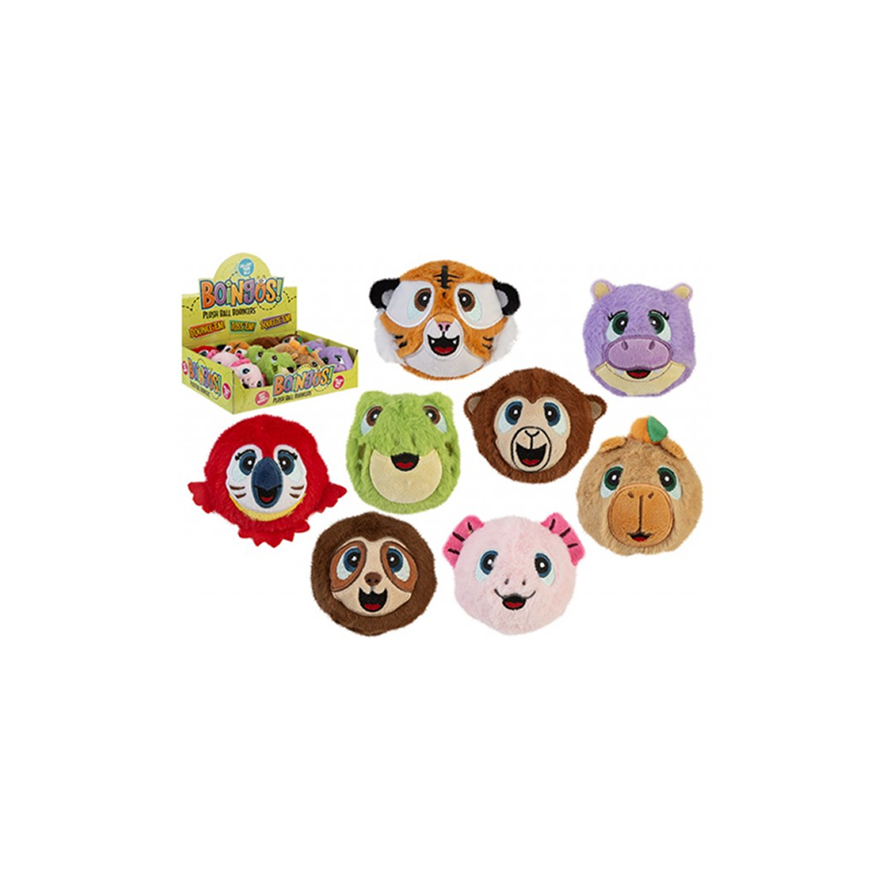 Boingos Bouncy Zoo mīkstā bumbiņa 7 cm