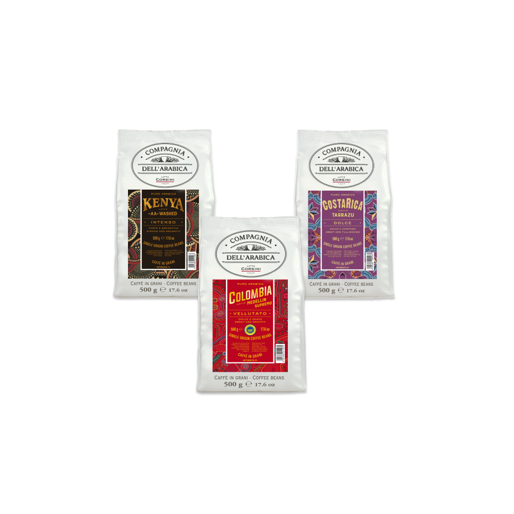 Coffee beans set