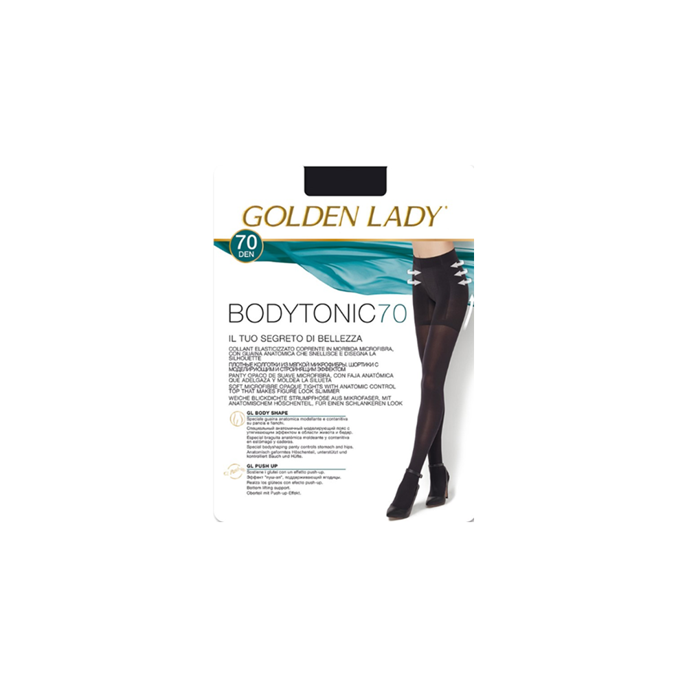 Golden Lady Bodytonic 70den slaidinošas mikrofibra zeķubikses