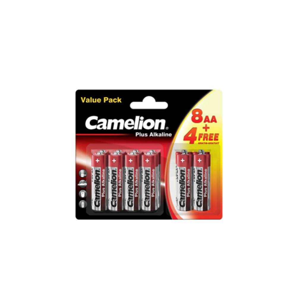 Camelion AA B12 baterijas ilgstošai enerģijai un stabilitātei