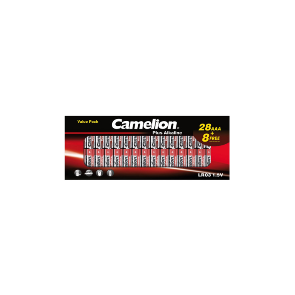 Camelion AAA B28+8 baterijas ilgstošai enerģijai