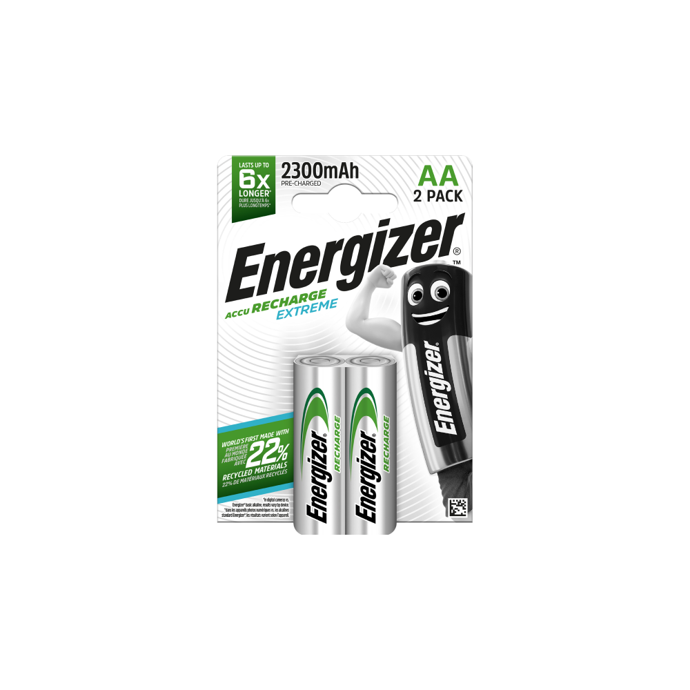 ENERGIZER lādējamās baterijas Extreme AA 2300mAh B2
