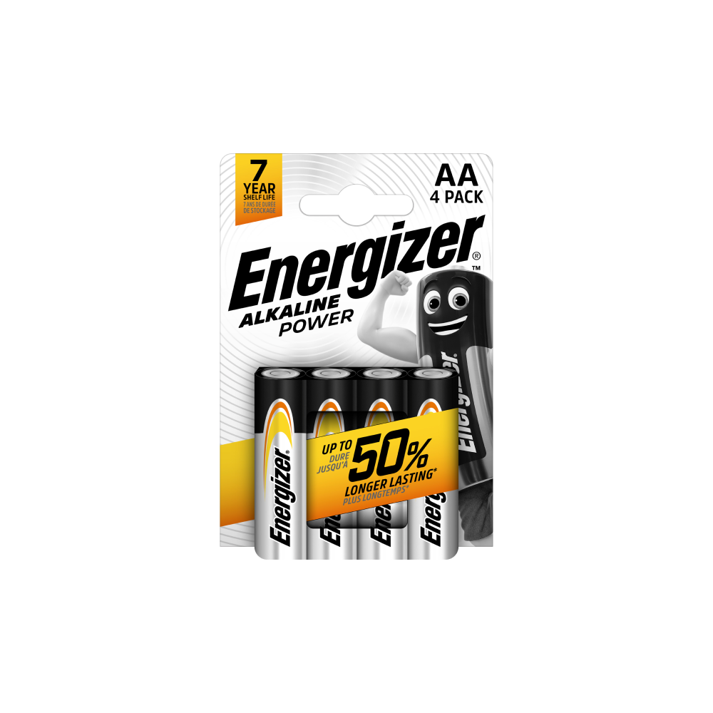 ENERGIZER Alkaline Power AA baterijas ikdienas ierīcēm