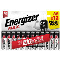 ENERGIZER MAX AA B12 ilgstoša jauda ikdienas ierīcēm