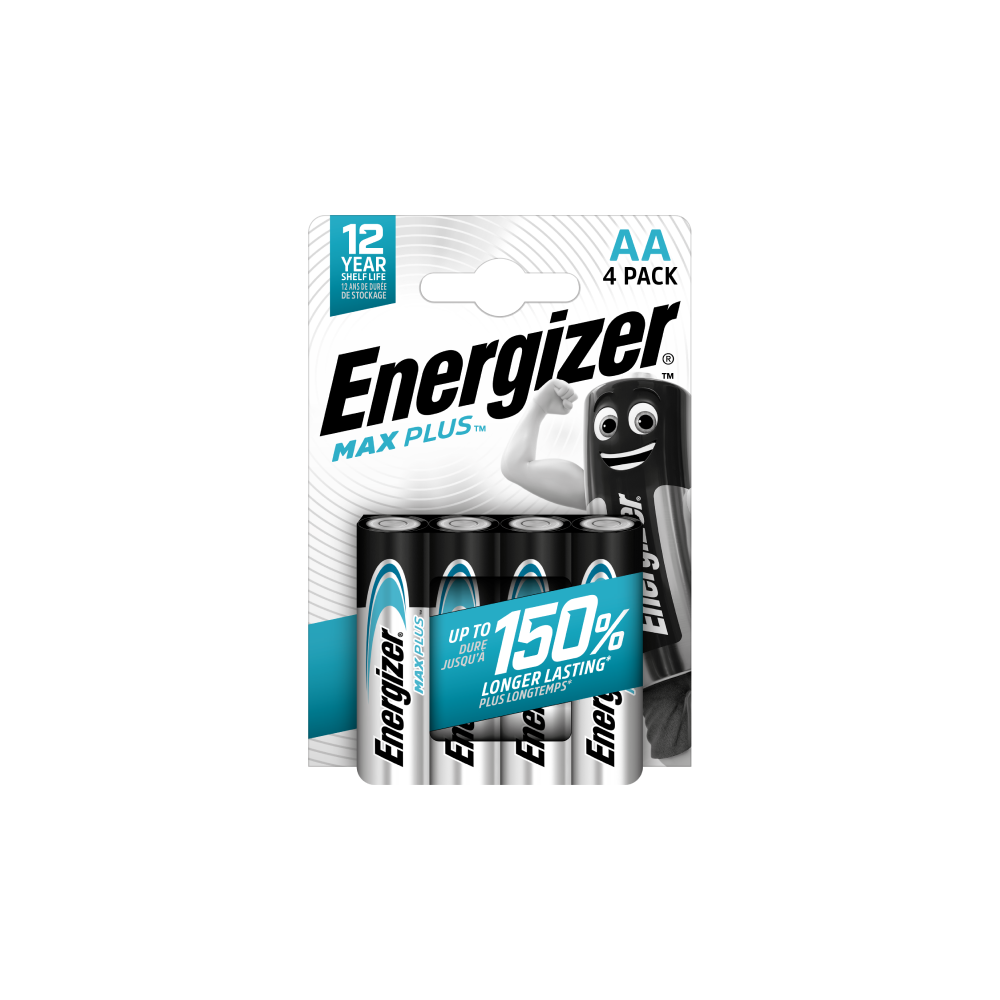 ENERGIZER MAX PLUS AA Baterijas ilgstošai veiktspējai