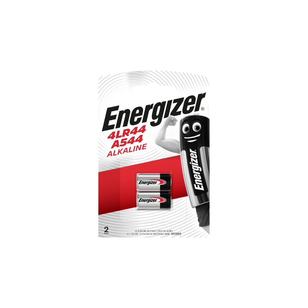 ENERGIZER 4LR44/PX28A/A544 uzticamas 6V baterijas