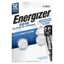 ENERGIZER CR2016 baterijas uzticamai ilgstošai jaudai