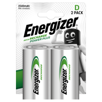 ENERGIZER lādējamās baterijas Power Plus D 2500mAh