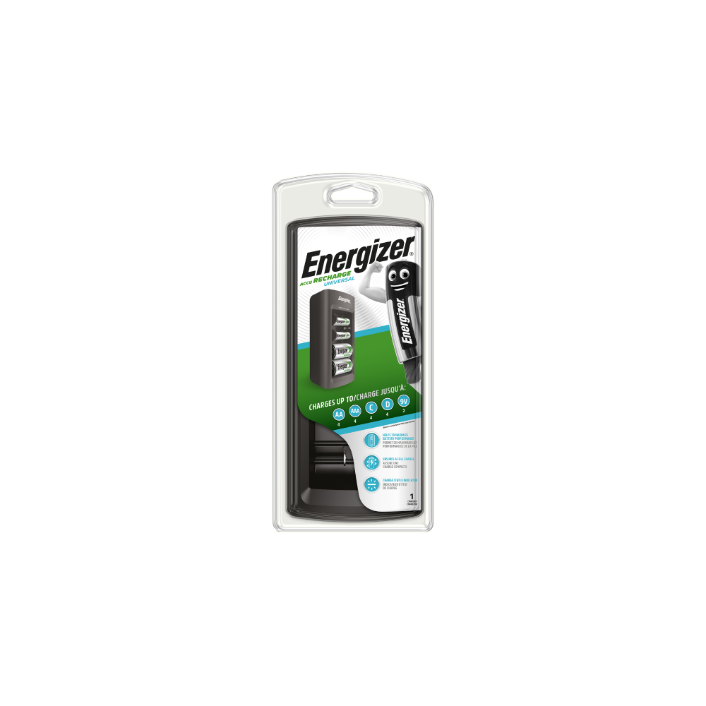 ENERGIZER Universal bateriju lādētājs visiem izmēriem