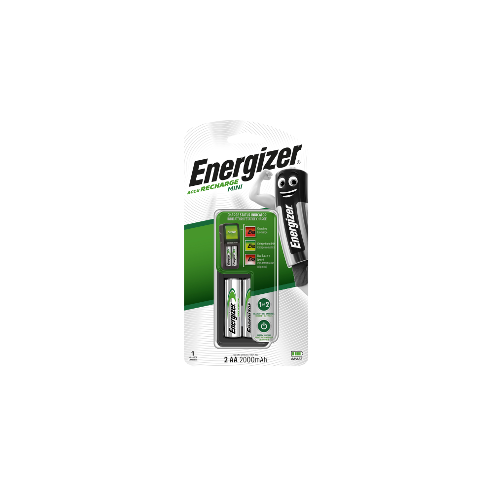 ENERGIZER MINI EU Plug bateriju lādētājs ceļojumiem