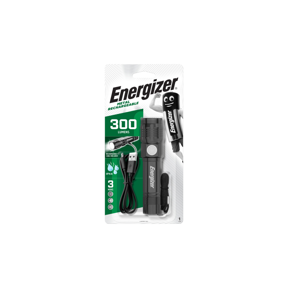 ENERGIZER Metal 300lm lukturis ar izturīgu dizainu