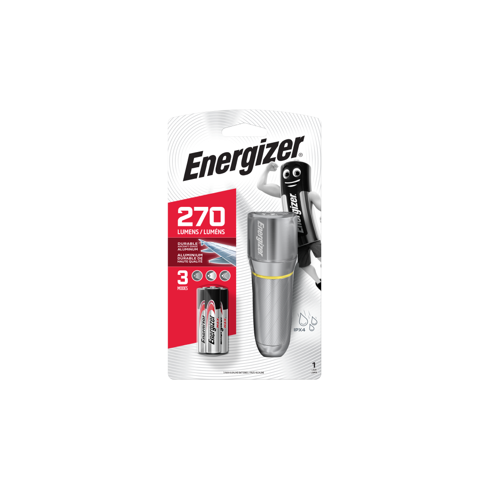 ENERGIZER VISION HD 270lm metāla lukturis ar 3 režīmiem