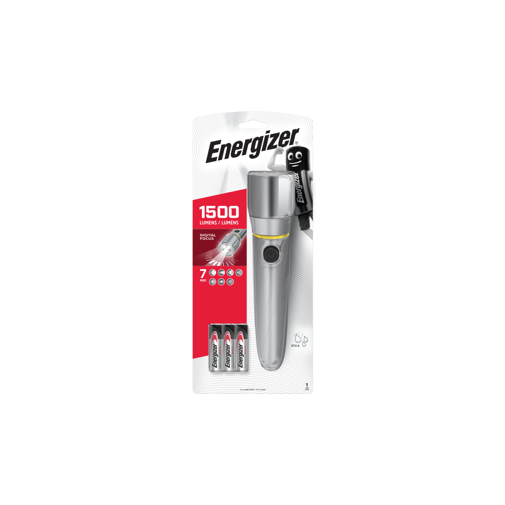 ENERGIZER Metal Ultra 1500lm jaudīgs lukturis ar 7 režīmiem