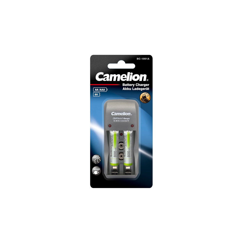 Camelion Tavel charger BC-1001A ar 3 uzlādes kanāliem