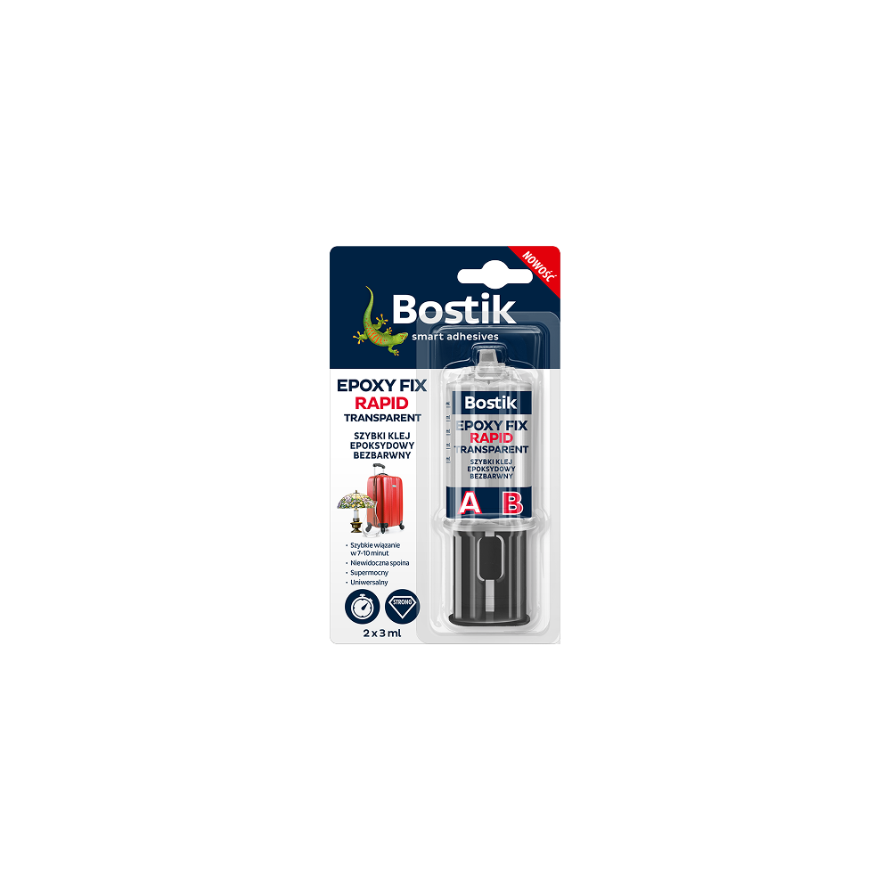 BOSTIK EPOXY FIX RAPID epoksīdlīme remontiem